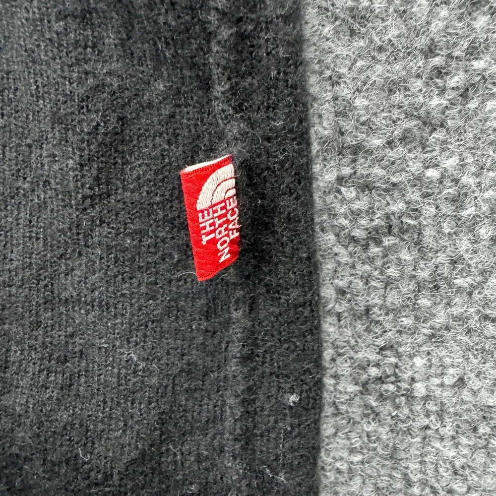 The North Face Quarter Zip Sweater Mens XXL Black Long Sleeve Wool Blend Casual